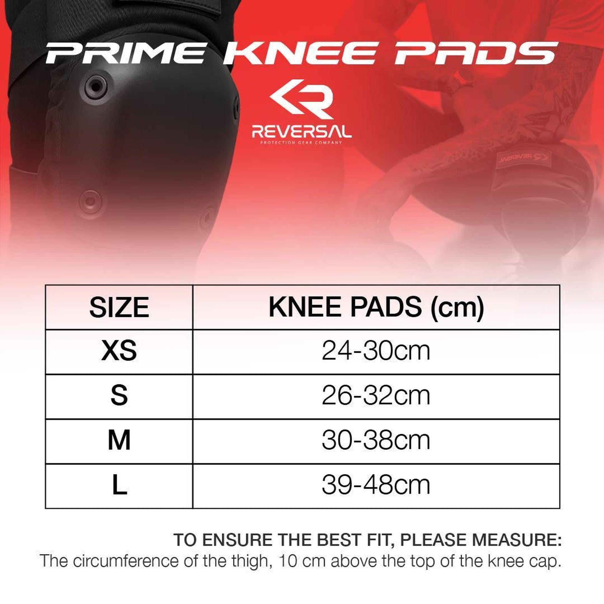 Reversal Prime Knæbeskyttere - Black-ScootWorld.dk