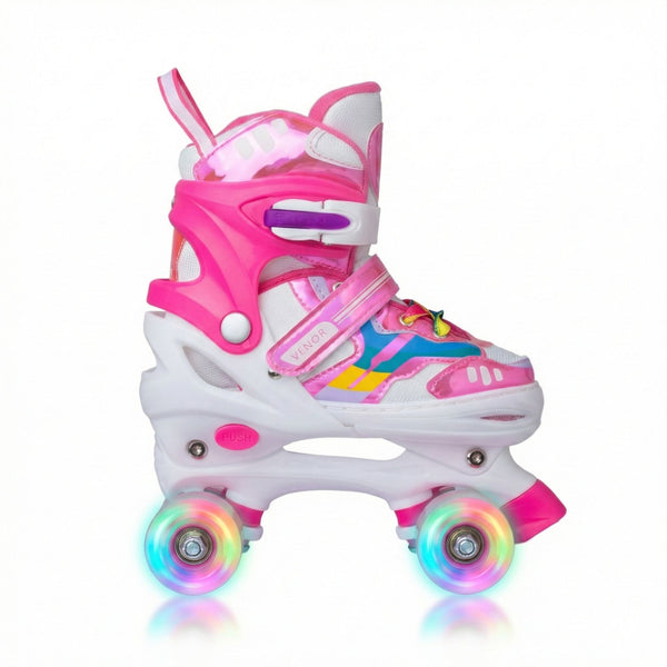 VENOR Ignite LED Side-By-Side Rulleskøjter - Shiny Pink-ScootWorld.dk