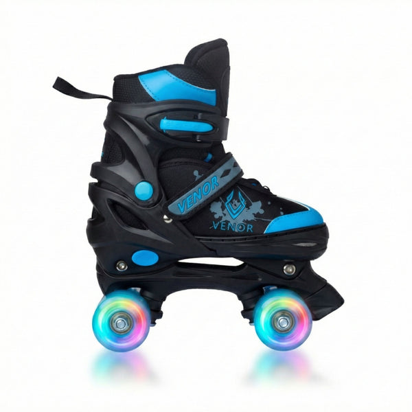 VENOR Ignite LED Side-By-Side Rulleskøjter - Black/Blue-ScootWorld.dk
