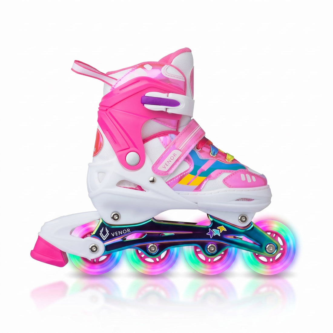 VENOR Ignite LED Inliners - Shiny Pink-ScootWorld.dk