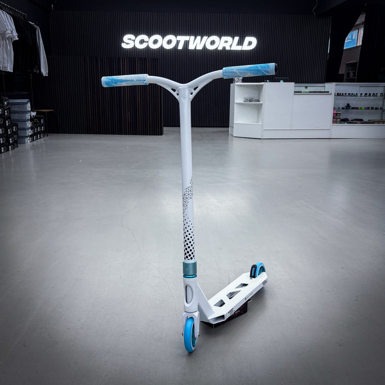 Striker Lux V2 White/Teal Custom Scooter - White/Teal