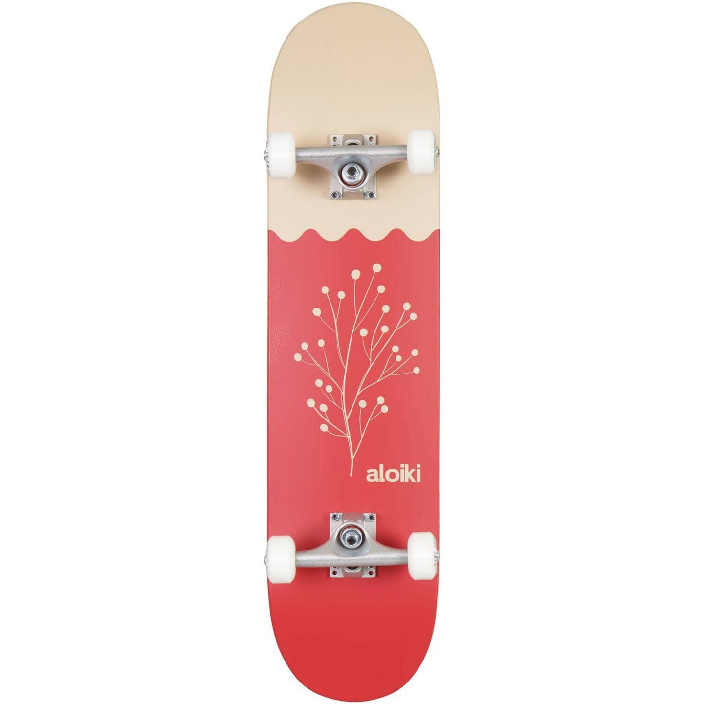 Aloiki Leaf Komplet Skateboard - Red-ScootWorld.dk