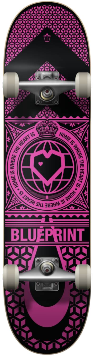 Blueprint Home Heart Komplet Skateboard - Pink-ScootWorld.dk