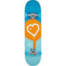 Blueprint Spray Heart Complete Skateboard - Blue/Orange