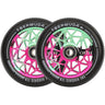 Oath Bermuda 110MM Scooter Wheels 2-Pack - Green/Pink