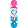 Blueprint Spray Heart V2 Complete Skateboard - Blue/White/Pink