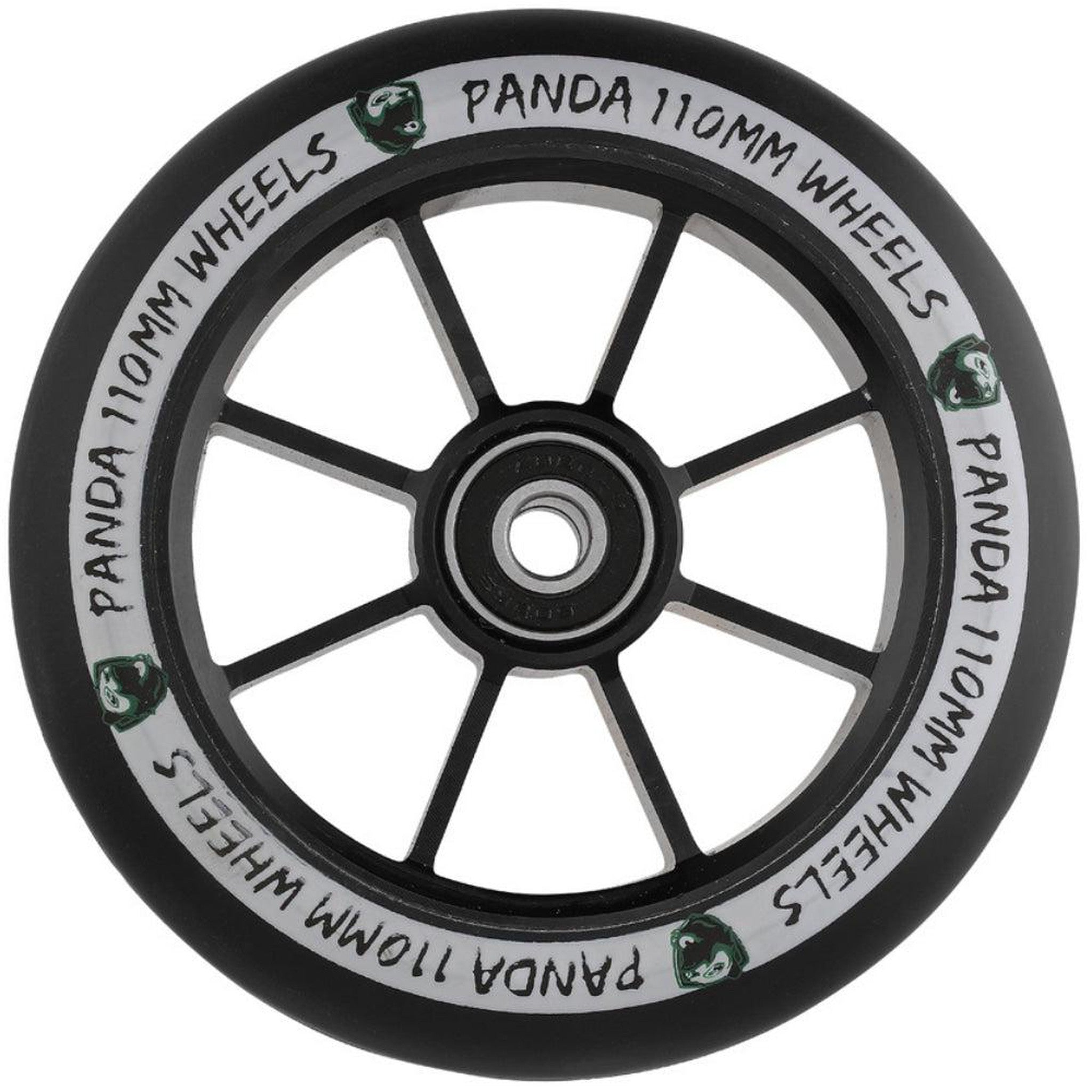 Panda Spoked V2 110mm Hjul Til Løbehjul - Black-ScootWorld.dk