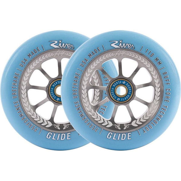 River Glide Juzzy Carter Hjul Til Løbehjul 2-Pak - Serenity-ScootWorld.dk
