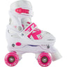 Roces Quaddy 2.0 Adjustable Quad Roller Skates (Kids) - White/Pink