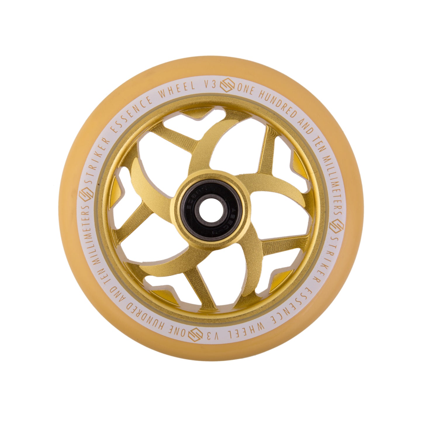 Striker Essence V3 Colorblast PU 110mm Hjul Til Løbehjul - Yellow-ScootWorld.dk