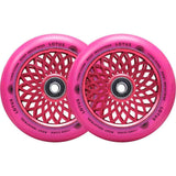 Root Lotus Hjul Til Løbehjul 2-Pak - Radiant Pink-ScootWorld.dk